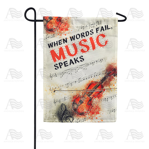 America Forever Music Speaks Garden Flag