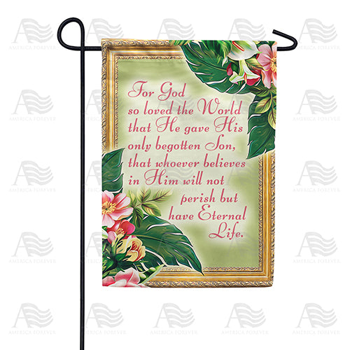 America Forever Eternal Life Garden Flag