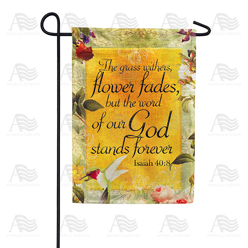 America Forever God's Word Stands Forever Garden Flag