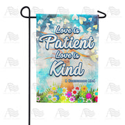 America Forever Love Is Bible Verse Garden Flag