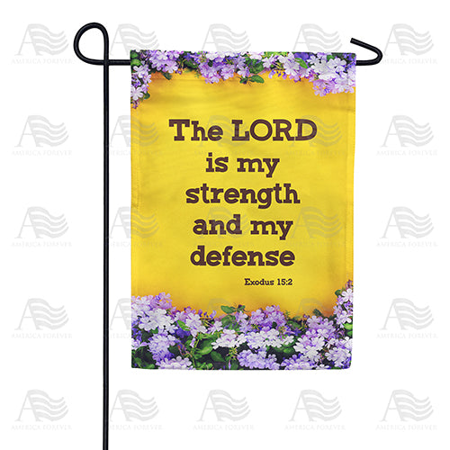 America Forever My Strength Comes From The Lord Garden Flag