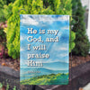 America Forever Praise To My God Garden Flag