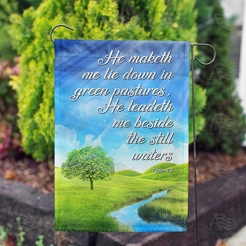 America Forever A Psalm Of David Garden Flag