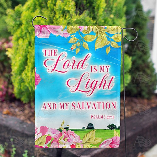 America Forever The Lord Is My Light Garden Flag