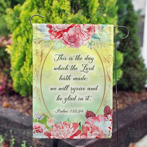 America Forever Rejoice In Every Day! Garden Flag
