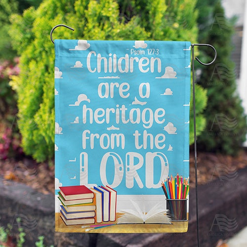 America Forever Children Are A Blessing Garden Flag