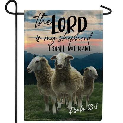 America Forever The Lord Is My Shepherd Garden Flag