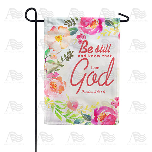 America Forever I Am God Garden Flag