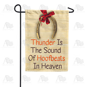 America Forever Thundering Hoofbeats Garden Flag