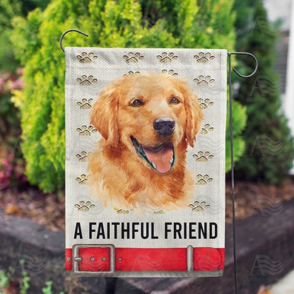 America Forever A Faithful Friend Garden Flag