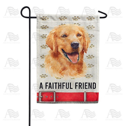 America Forever A Faithful Friend Garden Flag