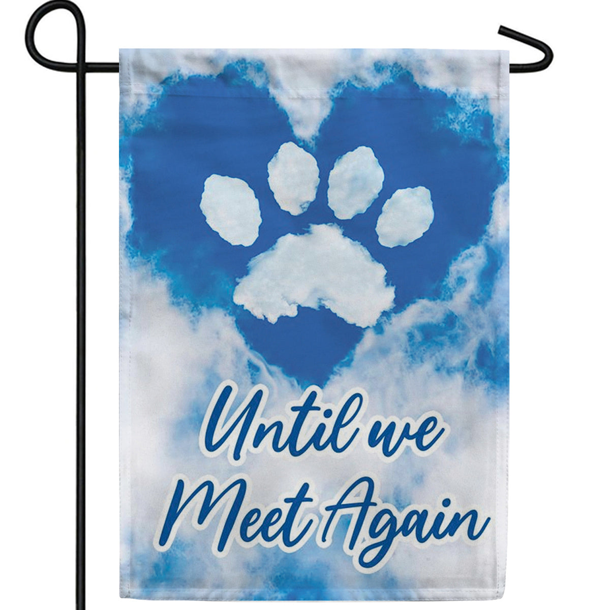 America Forever Sky Paw Print Garden Flag