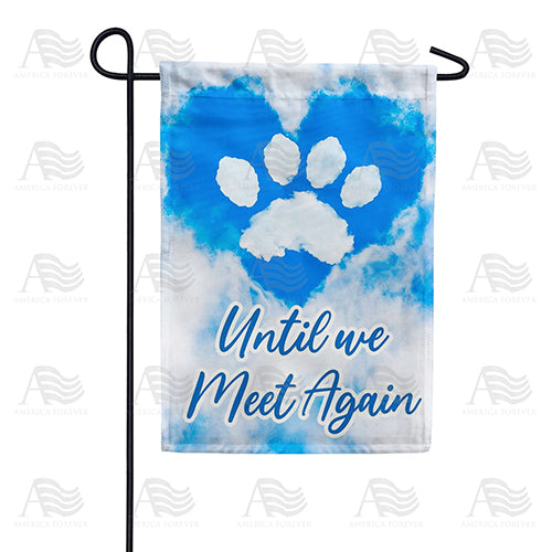 America Forever Sky Paw Print Garden Flag