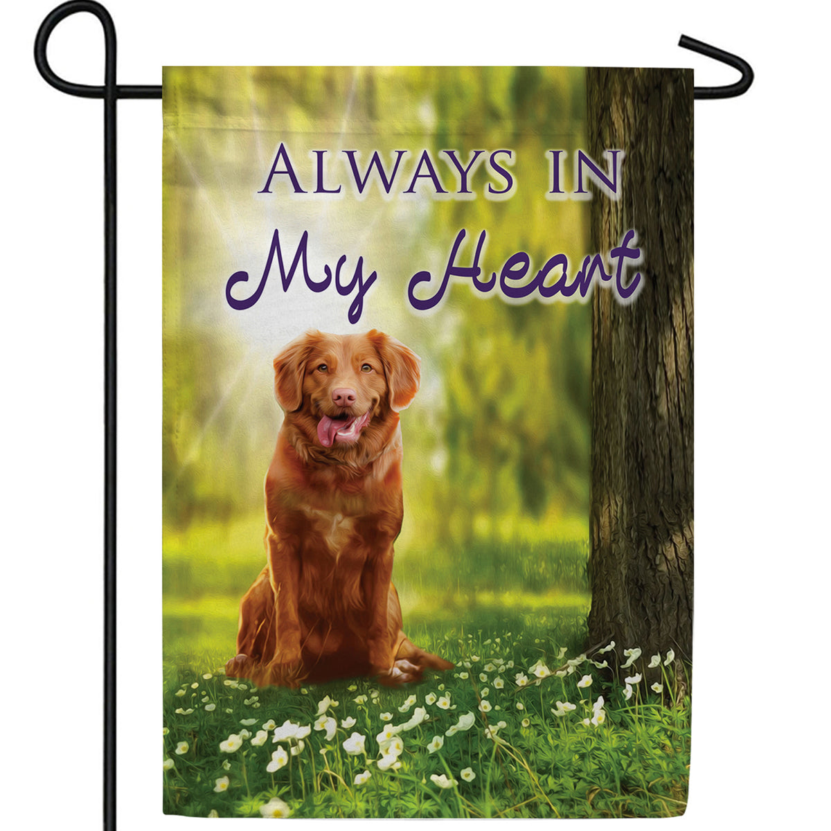 America Forever Won't Forget My Faithful Friend Garden Flag