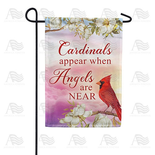 America Forever Cardinal Angels Garden Flag