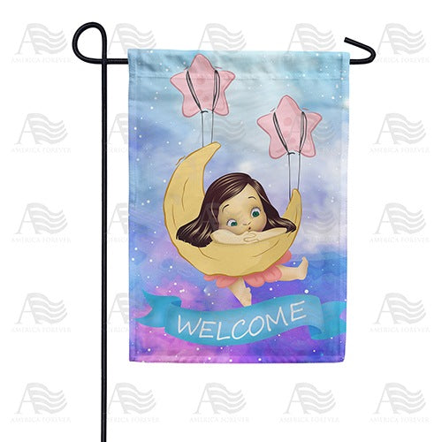 America Forever God's Gift - A Baby Girl Garden Flag