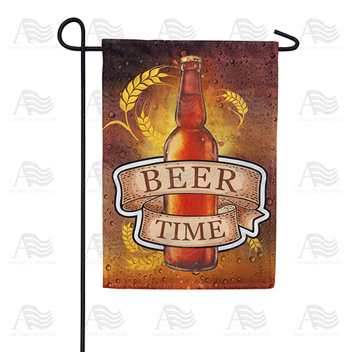 America Forever Cold Brew Time Garden Flag