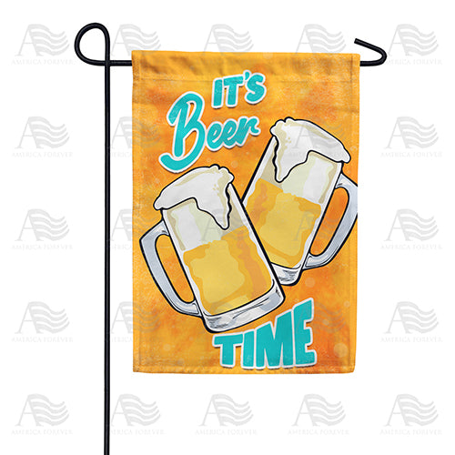 America Forever It's Beer Time Garden Flag