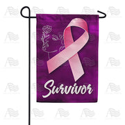 America Forever Breast Cancer Survivor Garden Flag