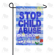 America Forever Stop Child Abuse Garden Flag