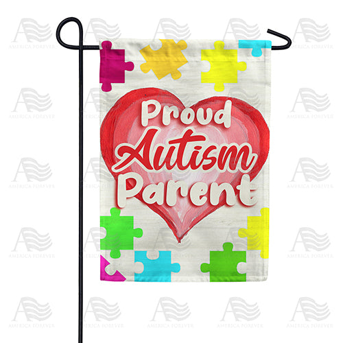 America Forever Proud Autism Parent Garden Flag