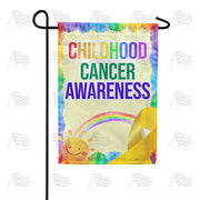 America Forever Childhood Cancer Awareness Garden Flag