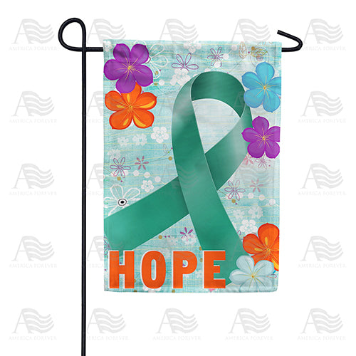America Forever Ovarian Cancer Awareness Garden Flag