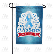 America Forever Diabetes Awareness Garden Flag