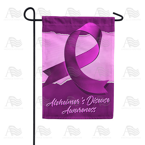 America Forever Alzheimer's Disease Awareness Garden Flag