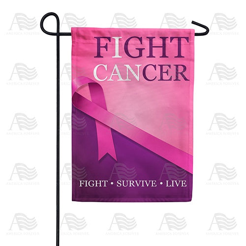 America Forever Fight Cancer Garden Flag