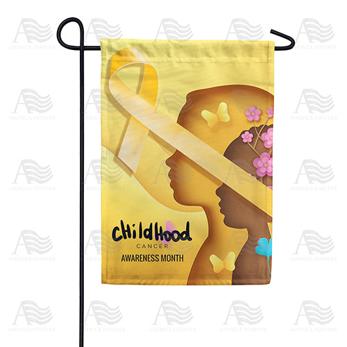 America Forever Childhood Cancer Month Garden Flag