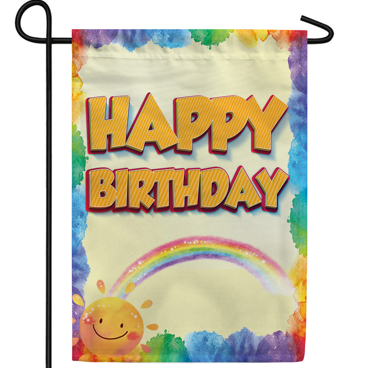 America Forever Sunny Birthday Greeting Garden Flag
