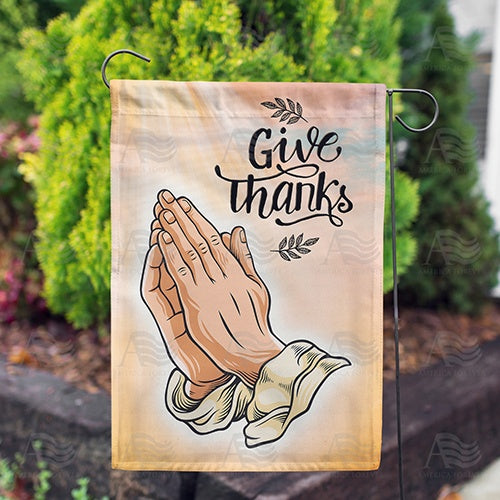America Forever Prayer Of Thanks Garden Flag