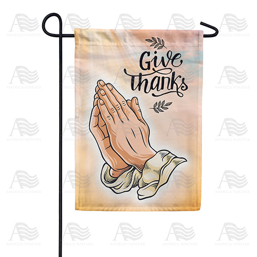 America Forever Prayer Of Thanks Garden Flag