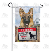 America Forever Dog On Yard Patrol Garden Flag