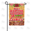 America Forever Wishing For Christmas Cookies Garden Flag