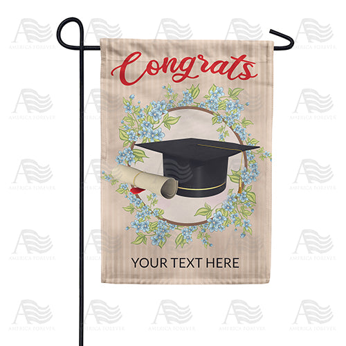 America Forever Personalized Sweet Success Message Garden Flag