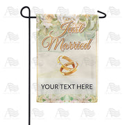 America Forever Personalized Intertwined Love Message Garden Flag