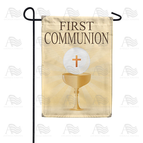 America Forever First Communion Garden Flag