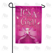 America Forever It's A Girl! Garden Flag