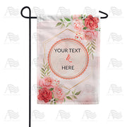 America Forever Personalized Groom & Bride Message Garden Flag