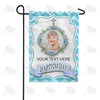 America Forever Personalized Baptism Day Photo Garden Flag