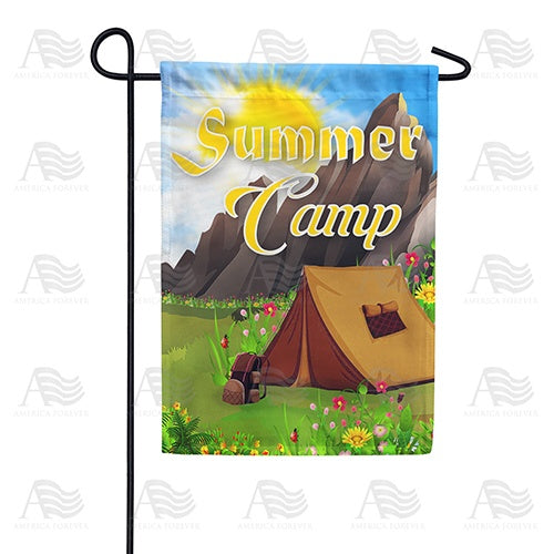 America Forever Summer Camp Garden Flag