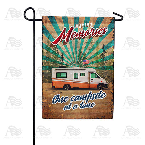 America Forever Making Camping Memories Garden Flag