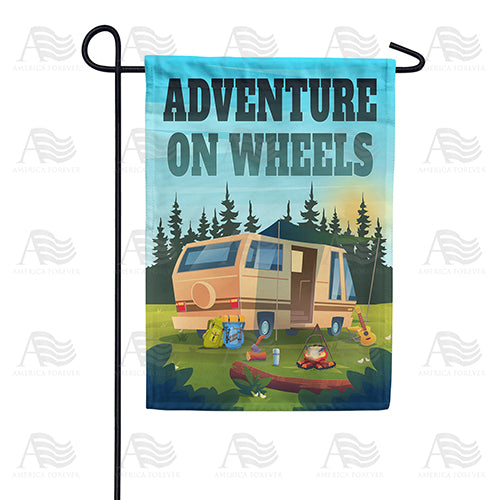 America Forever Adventure On Wheels Garden Flag