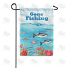 America Forever Gone Fishing Garden Flag