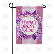 America Forever World's Best Aunt Garden Flag