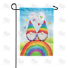 America Forever Rainbow Gnomes Garden Flag