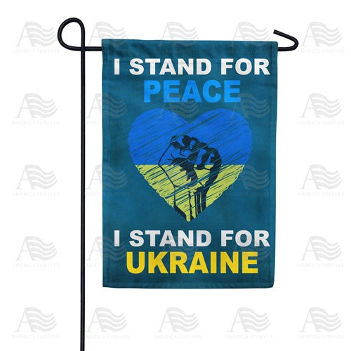 America Forever Stand with Ukraine Garden Flag