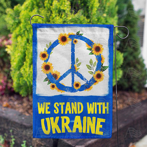 America Forever We Stand with Ukraine - Peace Garden Flag